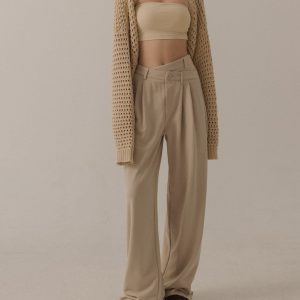 休閒不對稱顯瘦棉質西裝褲「展場設計圖」